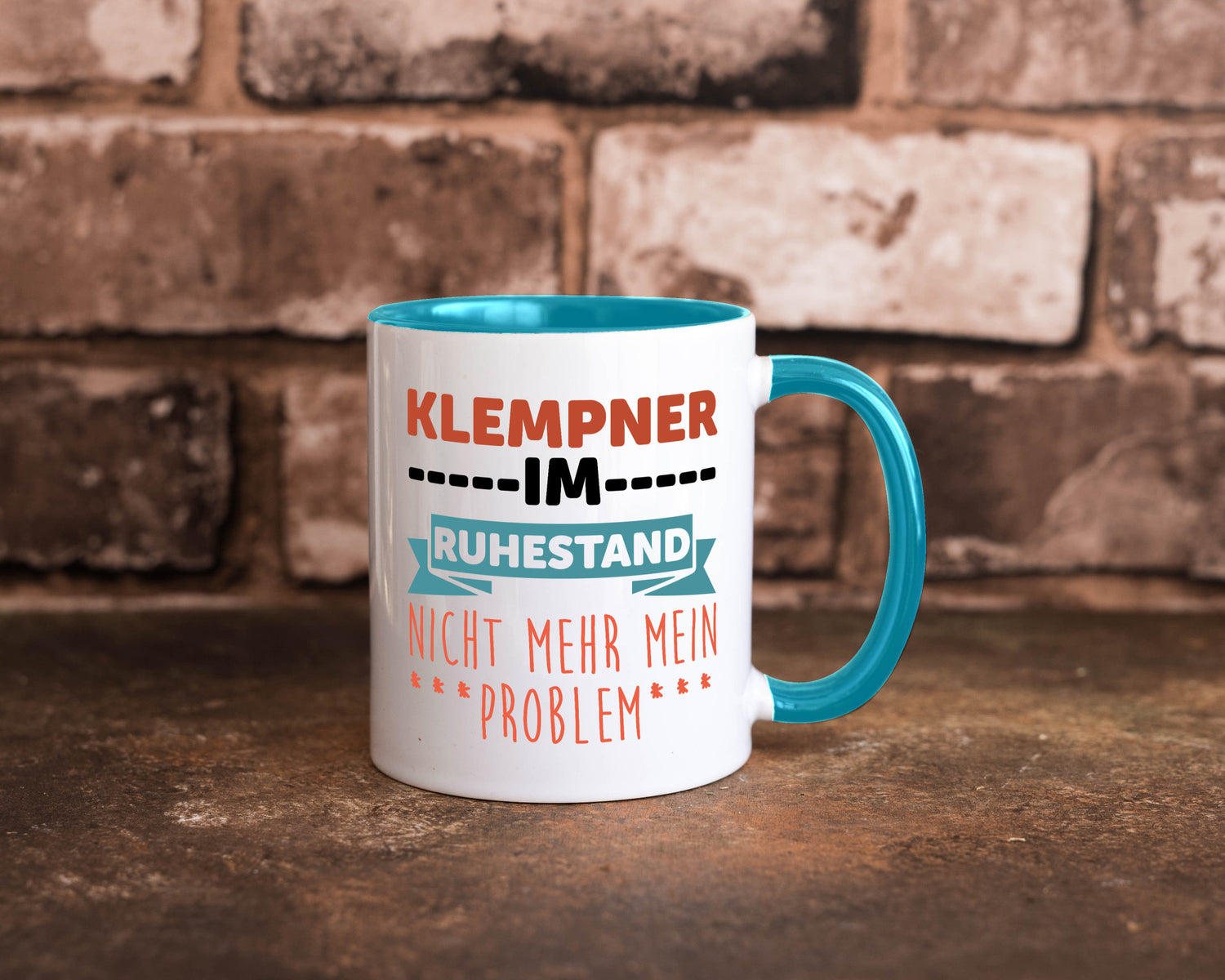 Klempner im ruhestand nicht mehr mein Problem Geschenkidee Jubiläum Humor Tasse