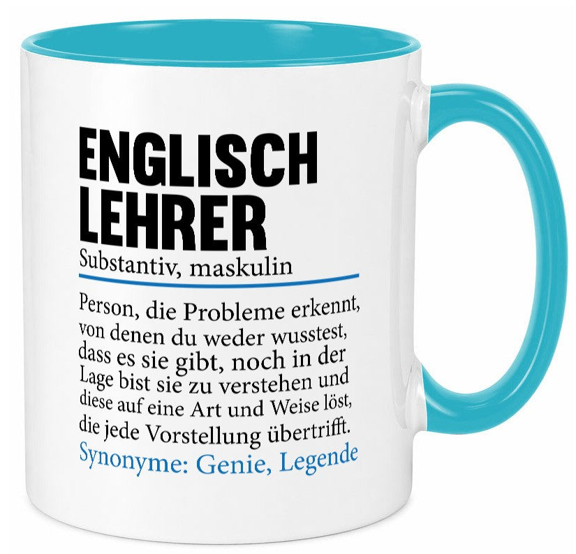 Englischlehrer | Lehrer Schule Englisch Geschenkidee Humor Tasse
