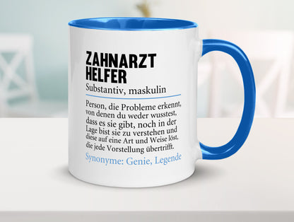 Zahnarzthelfer | Spruch Humor Zahnmedizin Geschenkidee Tasse