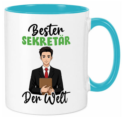 Bester Sekretär | Büro v2 lustiger Spruch Geschenk Arbeit Kollegen Tasse
