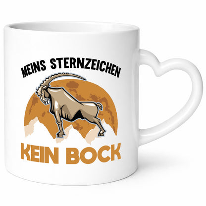 Mein Sternzeichen kein Bock | Geschenk Humor Geschenkidee lustiger Spruch Tasse