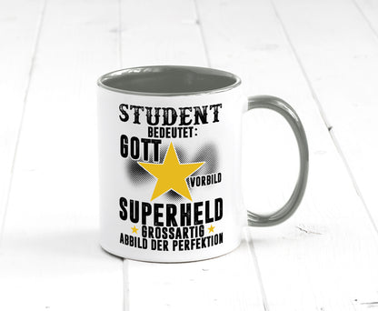 Bedeutung von Student | Universität Uni Studium Geschenkidee Humor Tasse
