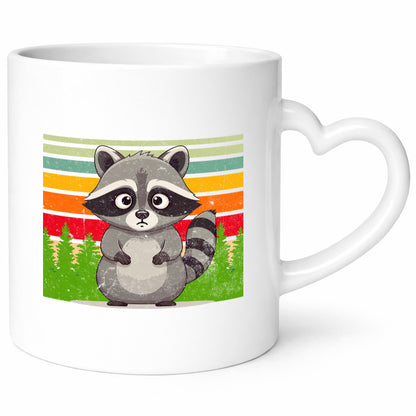 Waschbär | Vintage v2 lustiger Spruch Geschenk Humor Geschenkidee Tasse