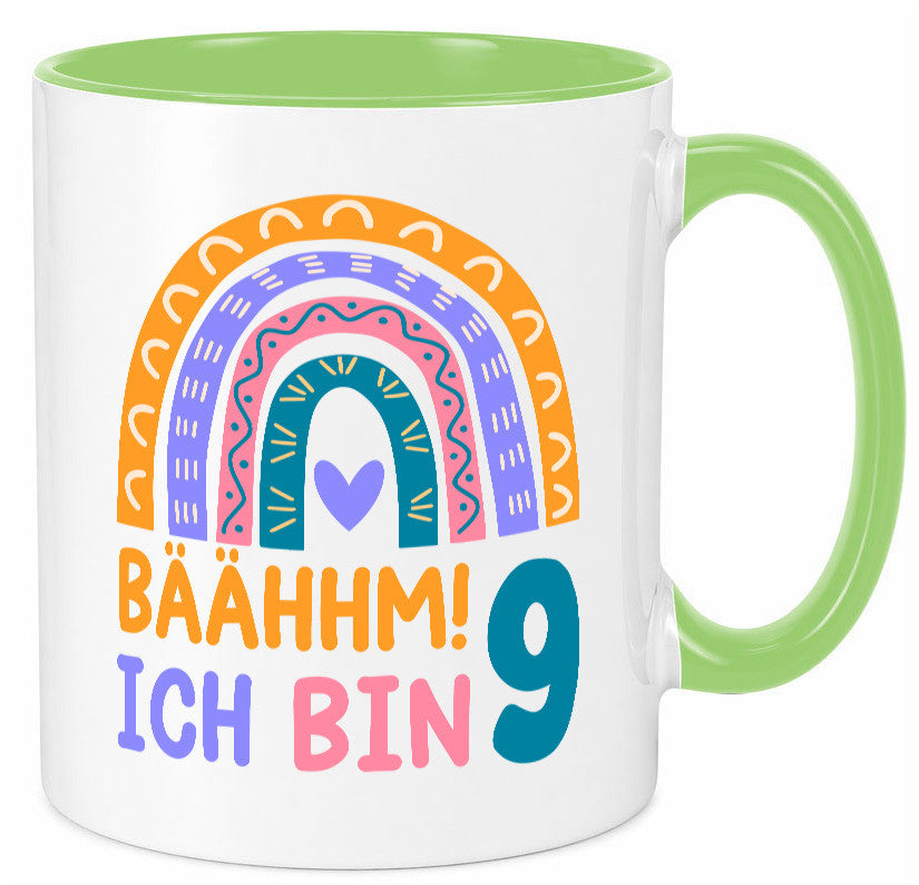 9. Geburtstag | 9 Jahre Regenbogen Bääm Mädchen Geschenk Geschenkidee lustiger