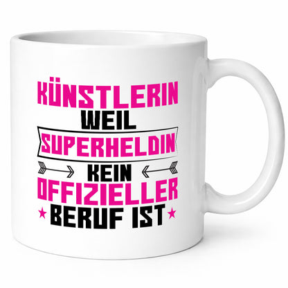 Superheldin Künstlerin | lustig Kunst Geschenkidee Humor Tasse
