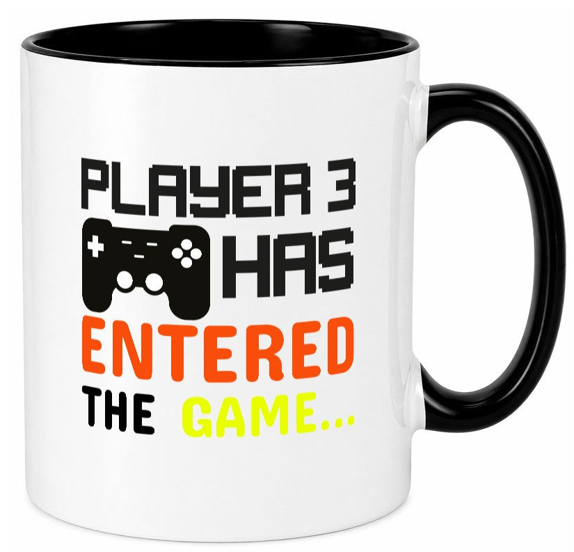 Player 3 | Schwangerschaft Tasse Nachwuchs Eltern Humor Geschenkidee