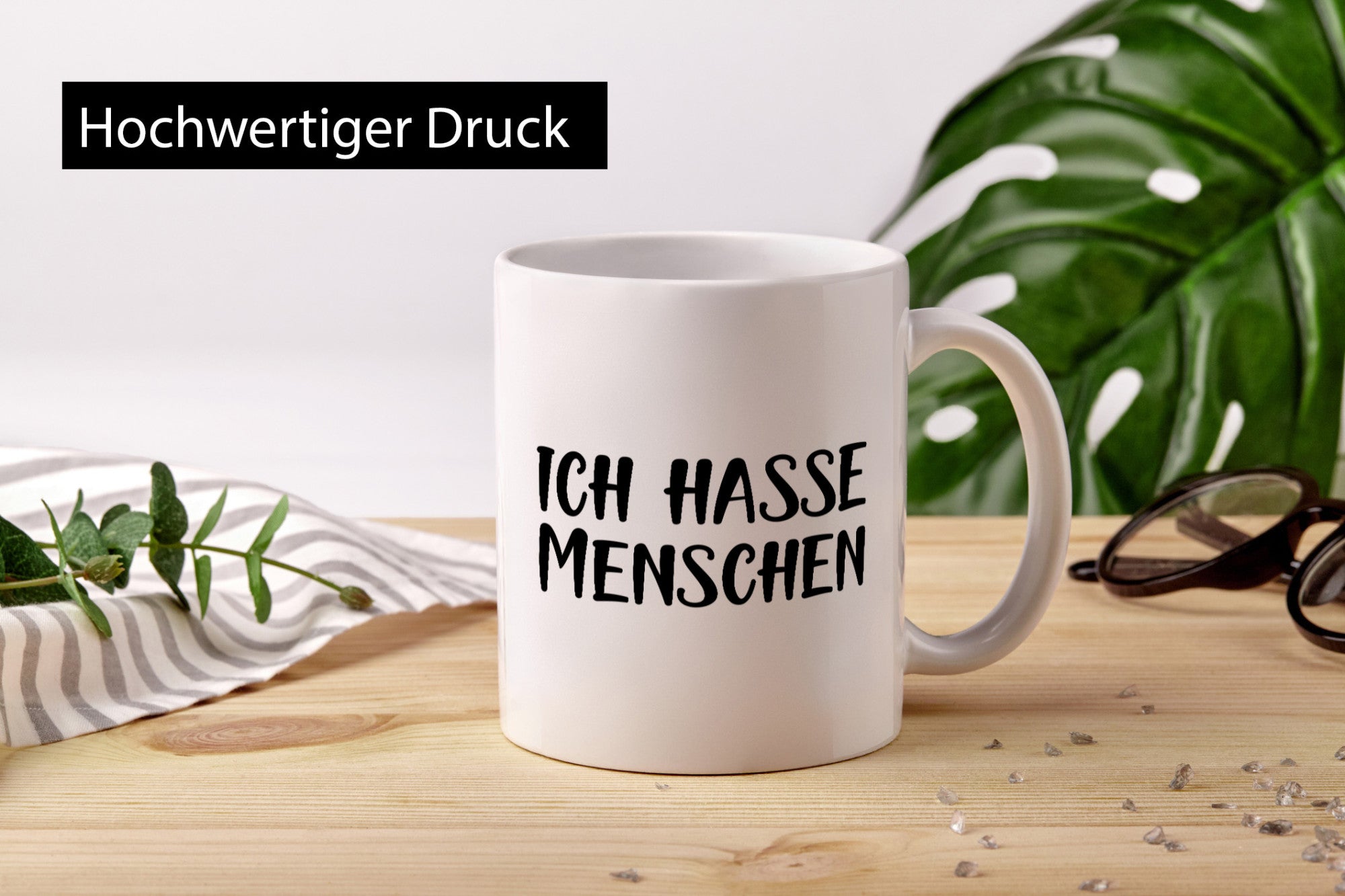 Ich hasse Menschen lustig Humor Geschenkidee Geschenk Tasse