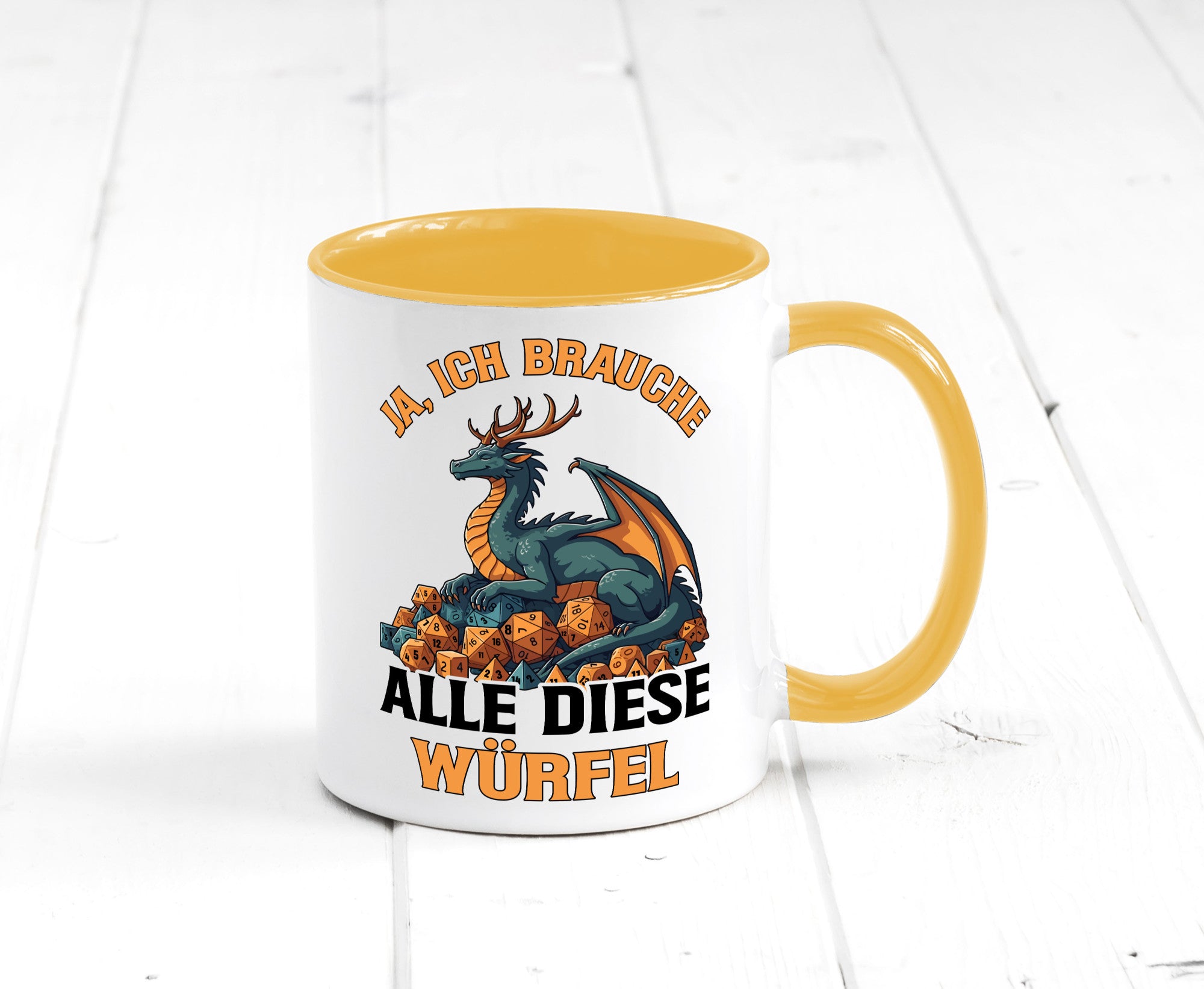 Ja ich brauche alle diese Würfel | Drache Rollenspiel v2 Geschenk Humor