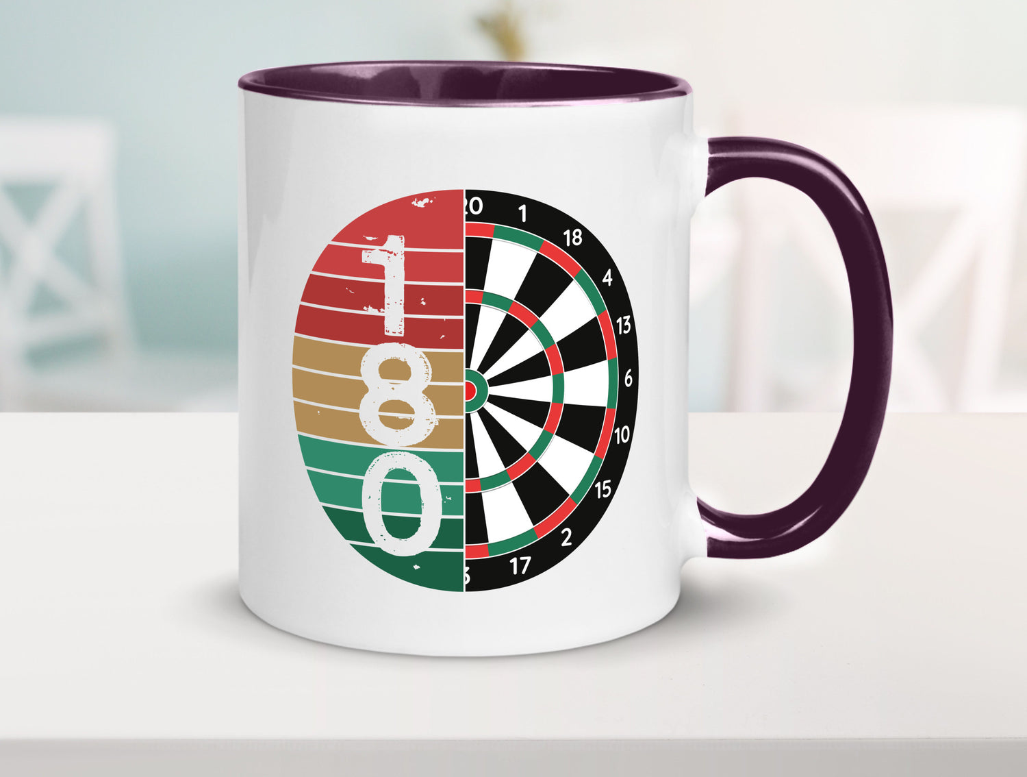 Dartsboard | Retro Dartspieler Kollege Freunde Geschenkidee Arbeit Kollegen