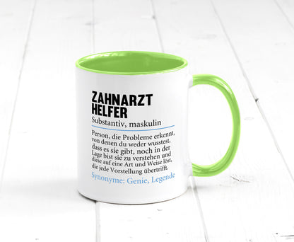 Zahnarzthelfer | Spruch Humor Zahnmedizin Geschenkidee Tasse