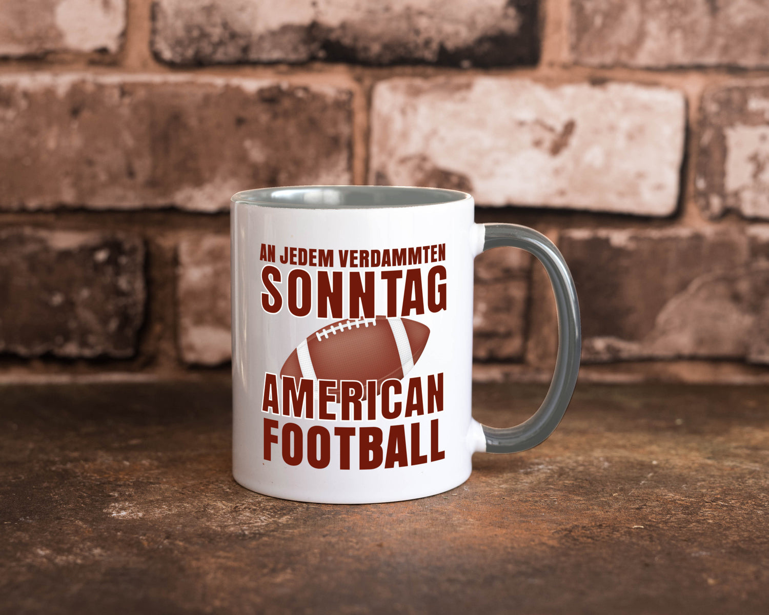 American Football | Sportfan Motiv jeden Sonntag Humor Geschenkidee Tasse