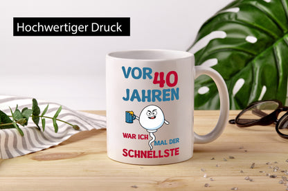 40. Geburtstag | vor 40 Jahren war ich der schnellste Geschenk Geschenkidee