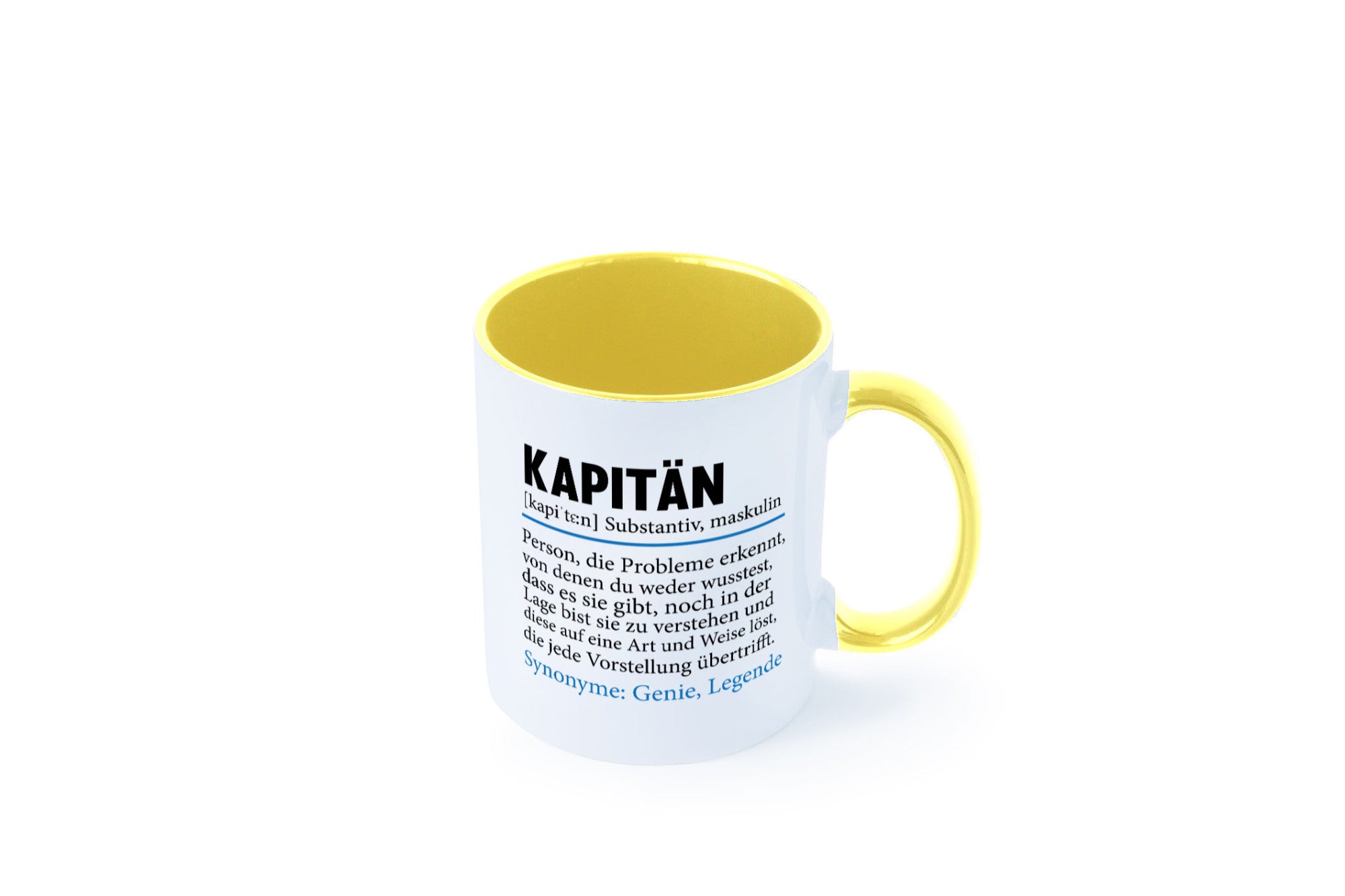 Kapitän | Spruch lustig Schiffskapitän Schiff Geschenk Humor Geschenkidee