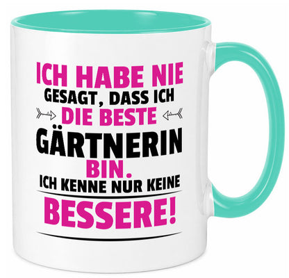 Die Beste Gärtnerin | Gartenbau lustiger Spruch Geschenk Humor Geschenkidee
