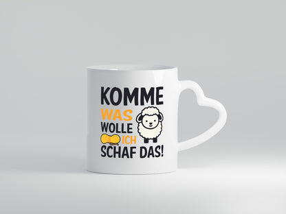 Komme was wolle, ich schaf das | Wolle Humor Geschenkidee Tasse