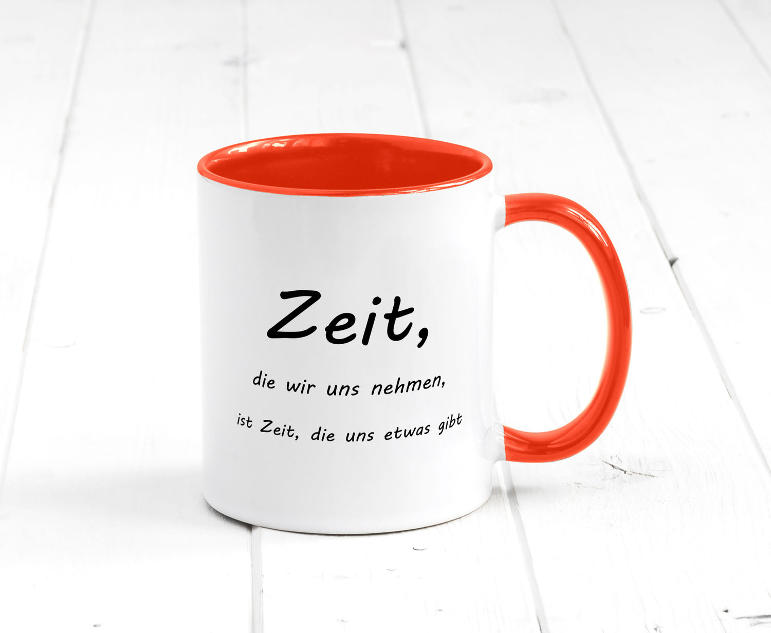 Zeit die wir uns nehmen ist etwas gibt Humor Geschenkidee Tasse