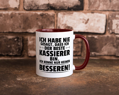 Der Beste Kassierer Geschenk Humor Geschenkidee lustiger Spruch Tasse