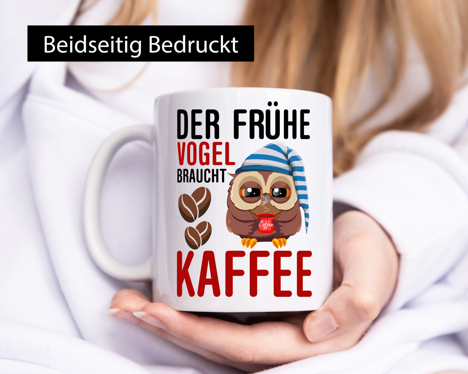 Früher Vogel | Kaffeliebhaber Nachteule Humor Geschenkidee Tasse