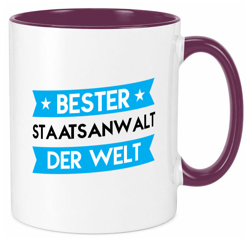 Bester Staatsanwalt | Anwalt Jurist lustig Humor Geschenkidee Geschenk Tasse