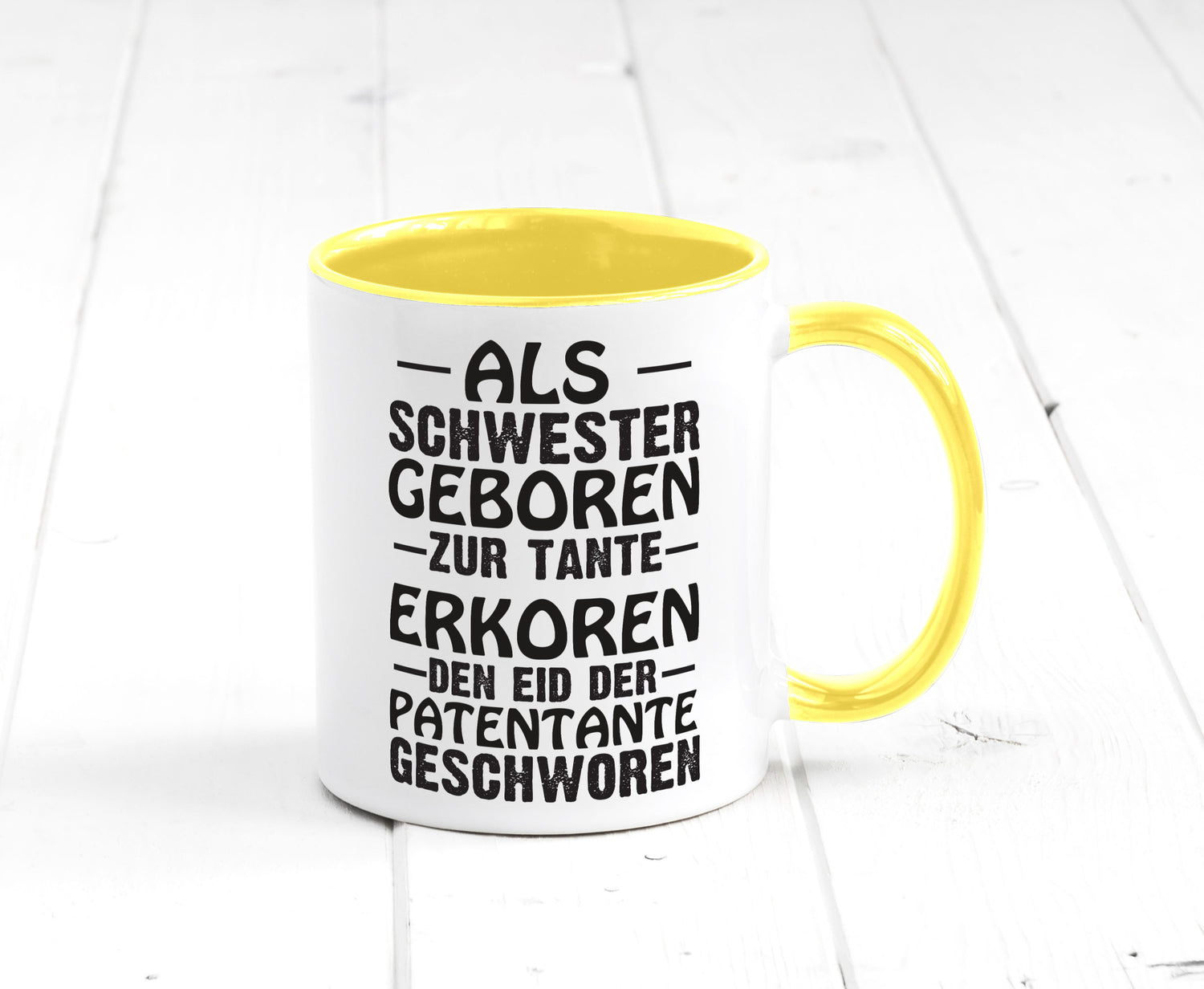 Eid der Patentante | Tante Tasse Schwester Humor lustig Geschenkidee Geschenk