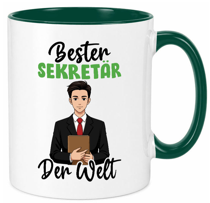 Bester Sekretär | Büro v2 lustiger Spruch Geschenk Arbeit Kollegen Tasse