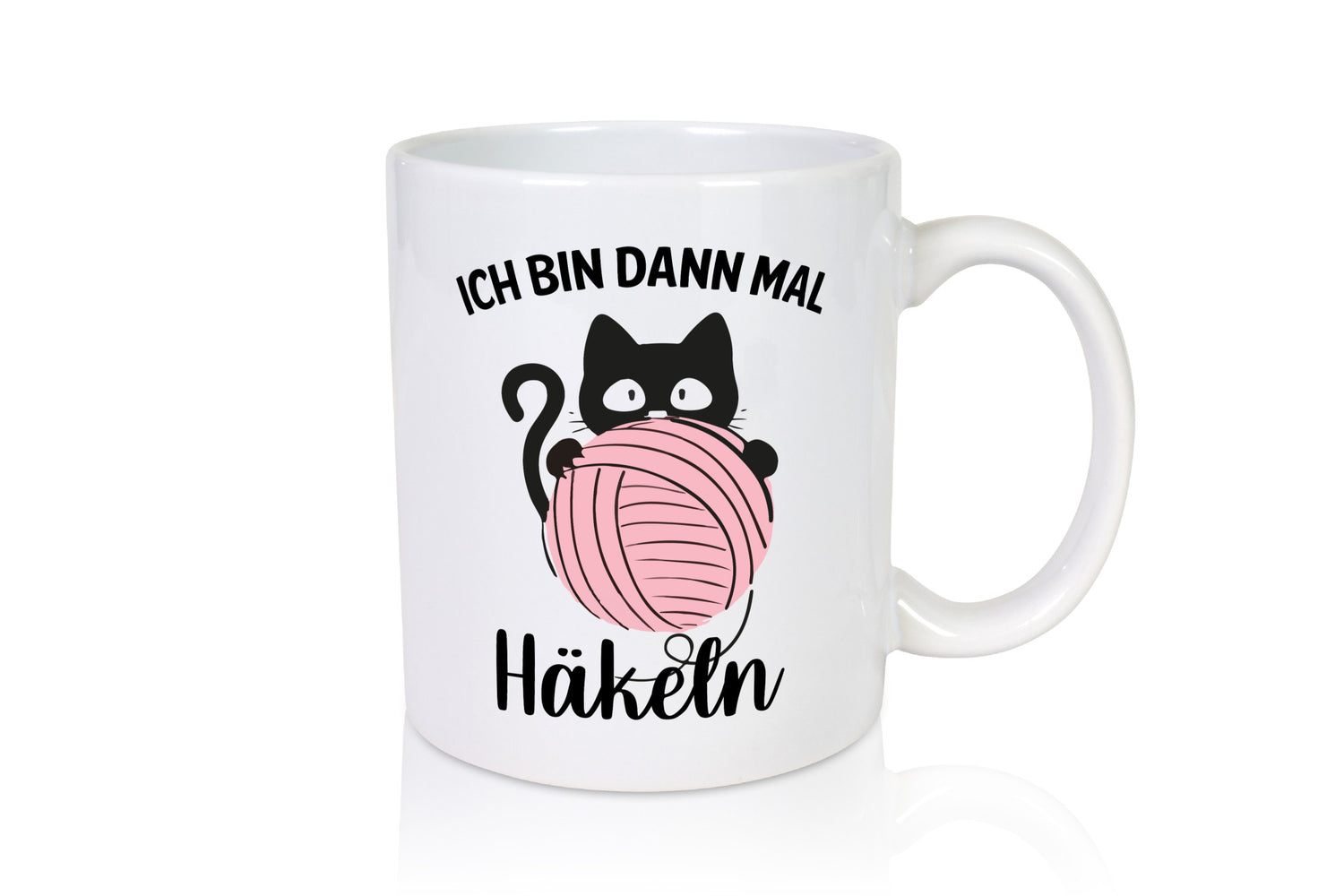 Bin dann mal häkeln | Katze Häkelgarn lustiger Spruch Geschenk Tierliebhaber