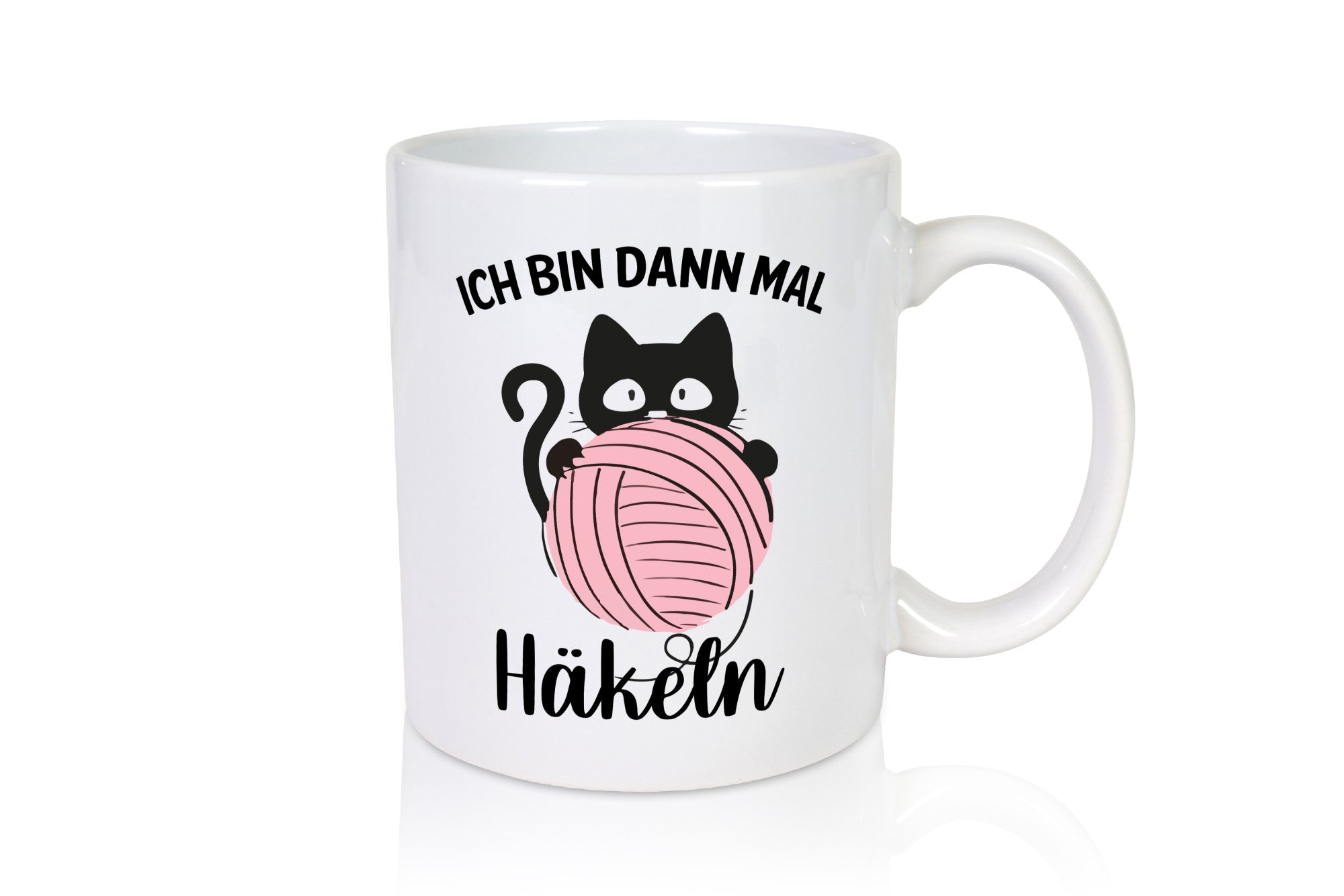 Bin dann mal häkeln | Katze Häkelgarn lustiger Spruch Geschenk Tierliebhaber