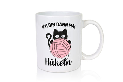 Bin dann mal häkeln | Katze Häkelgarn lustiger Spruch Geschenk Tierliebhaber