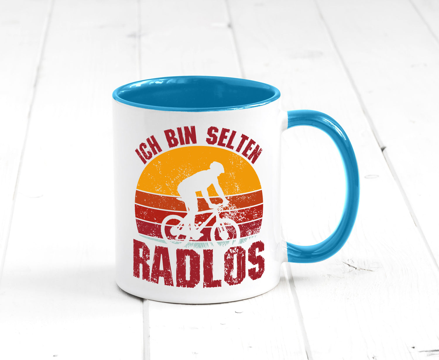 Ich bin Selten Radlos | Radfahrer Mountainbike Humor Geschenkidee Tasse