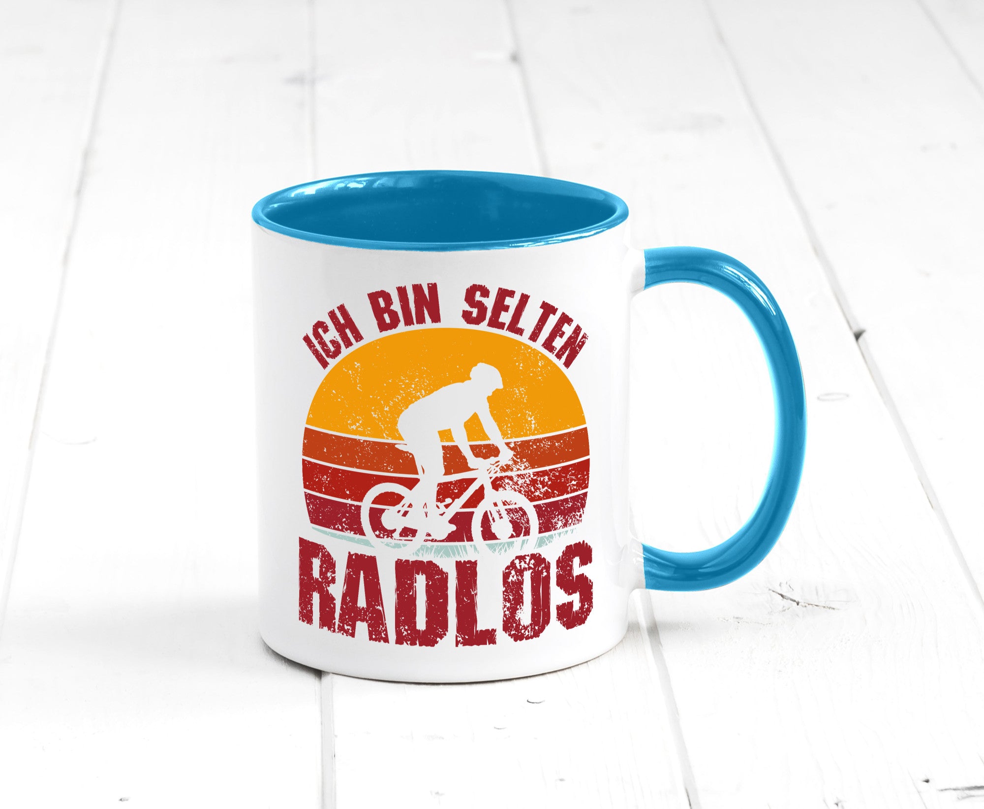 Ich bin Selten Radlos | Radfahrer Mountainbike Humor Geschenkidee Tasse