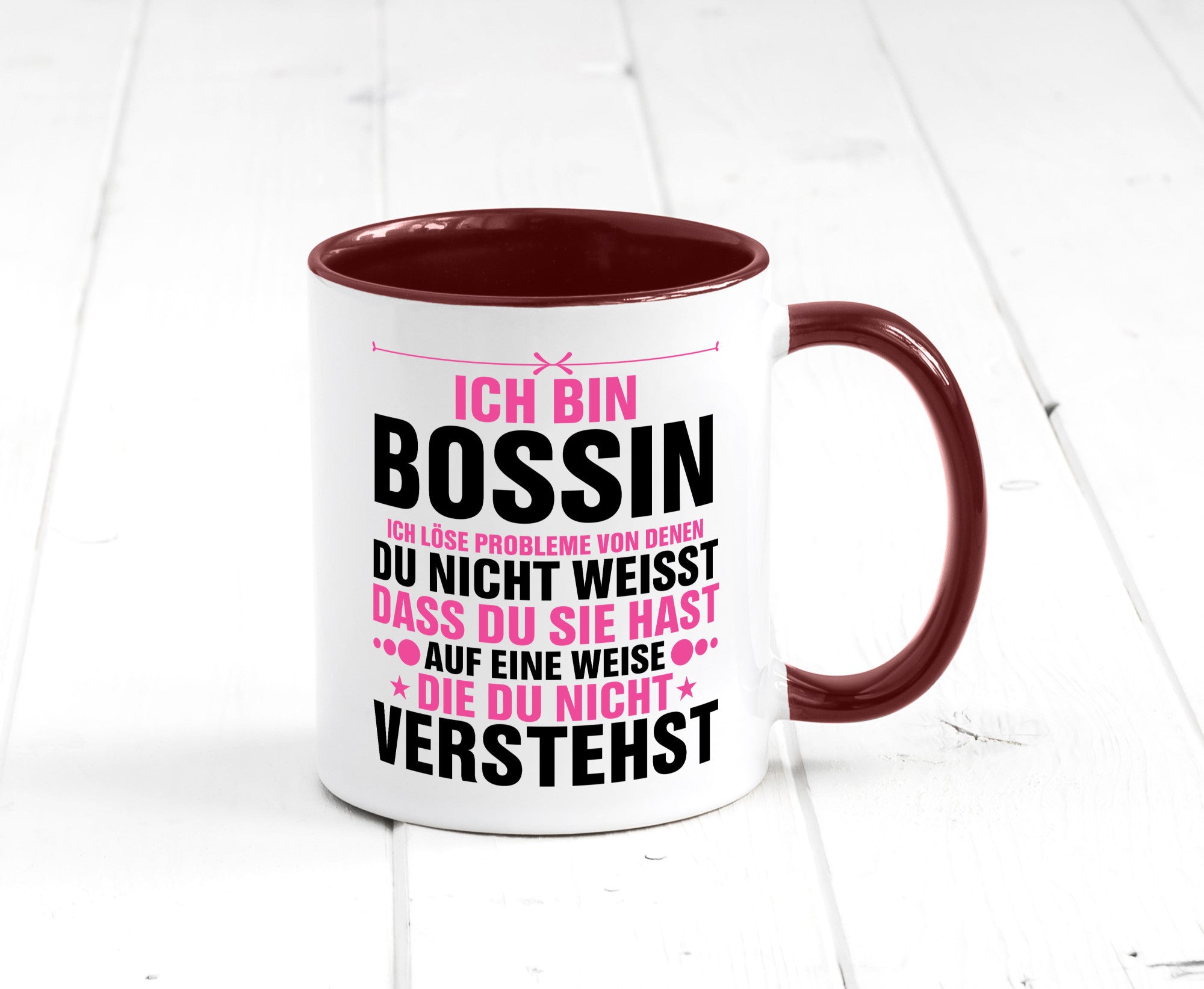 Löse Probleme: Bossin | Führungskraft Vorgesetzte lustig Humor Geschenkidee