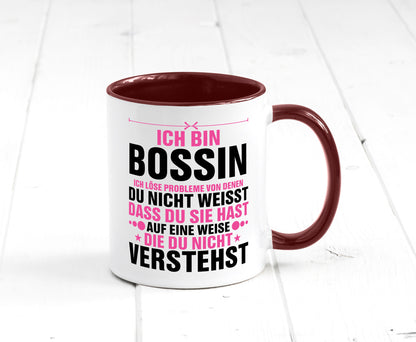 Löse Probleme: Bossin | Führungskraft Vorgesetzte lustig Humor Geschenkidee