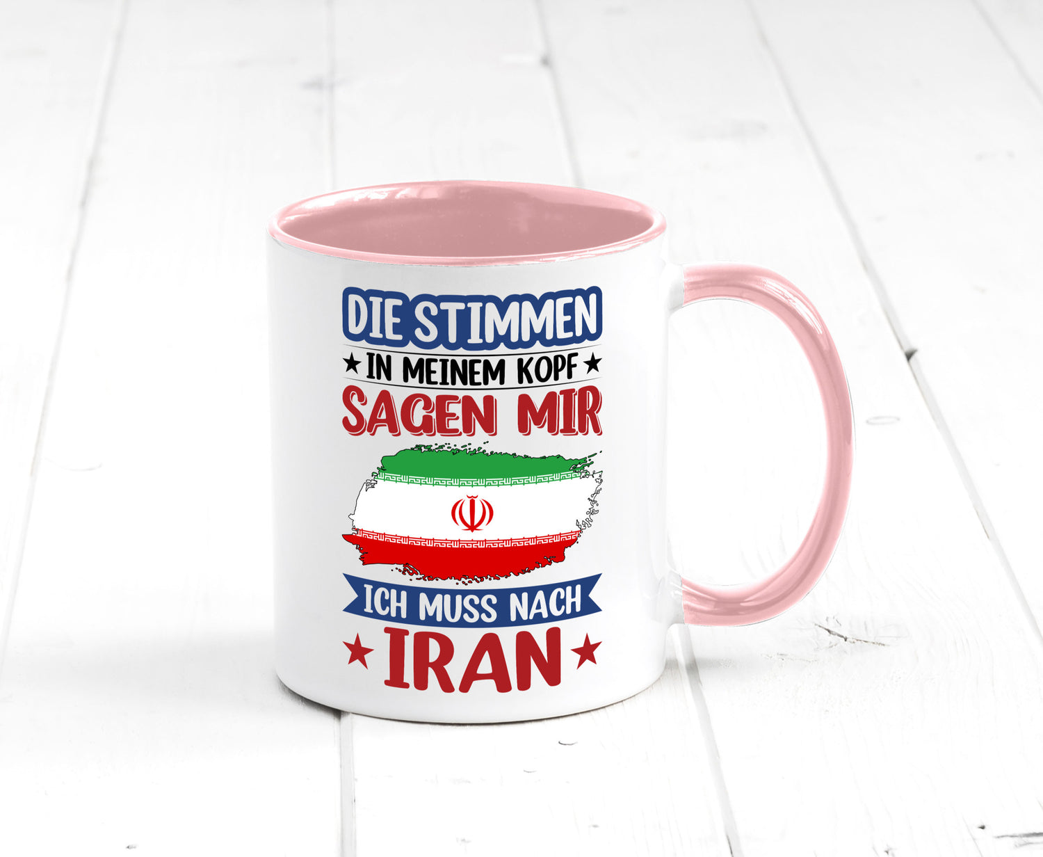 Iran | Urlaub Stimmen in meinem Kopf Traumland Humor Geschenkidee Tasse
