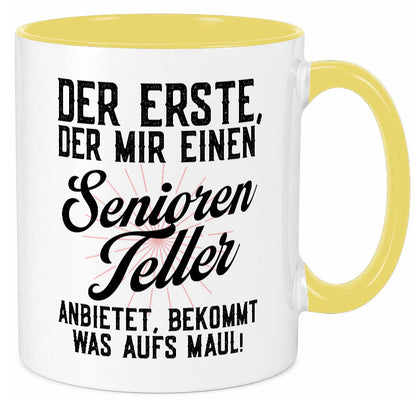 Senioren Teller | rentner Ruhestand lustig Jubiläum Geschenk Tasse