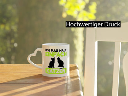 Ich mag Katzen | Tierfreund Katzenliebhaber süßer Comic Geschenk Tierliebhaber