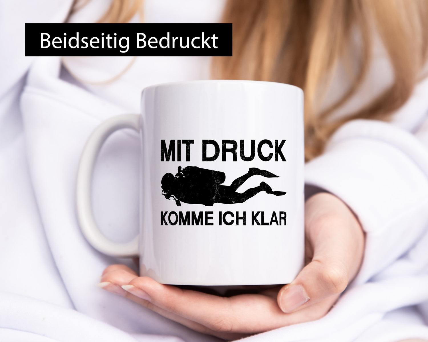 Mit Druck komme ich klar | Taucher lustiger Spruch Geschenk Humor Geschenkidee