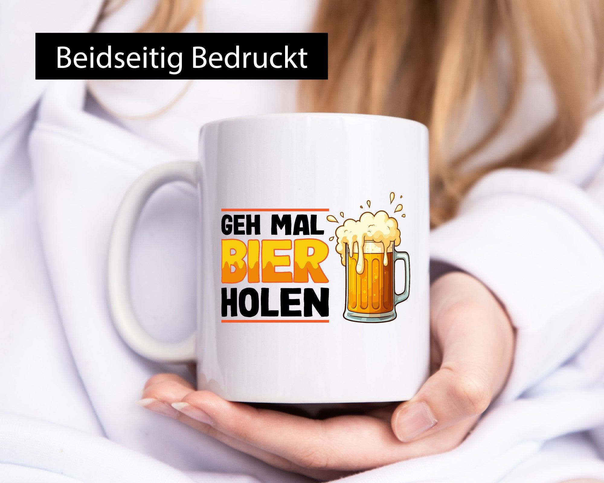Geh mal Bier holen | Biertrinker Bierliebhaber Geschenkidee Humor Tasse