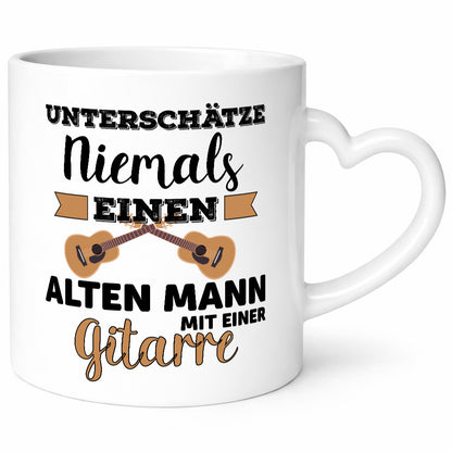 Alter Mann mit einer Gitarre | Musik Gitarrenspieler lustig Humor Geschenkidee