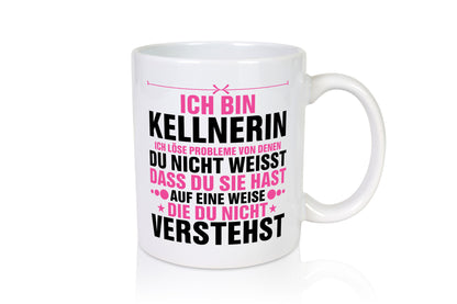 Löse Probleme: Kellnerin | Beruf kellnern Bedienung v2 Geschenk Arbeit Kollegen