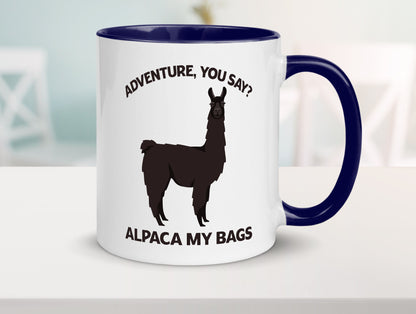 Adventure, Alpaca | Humor Geschenkidee Tasse