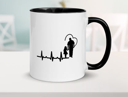 Vater Tochter Herz | Papa Vatertag Vaterliebe lustiger Spruch Geschenk Familie Tasse
