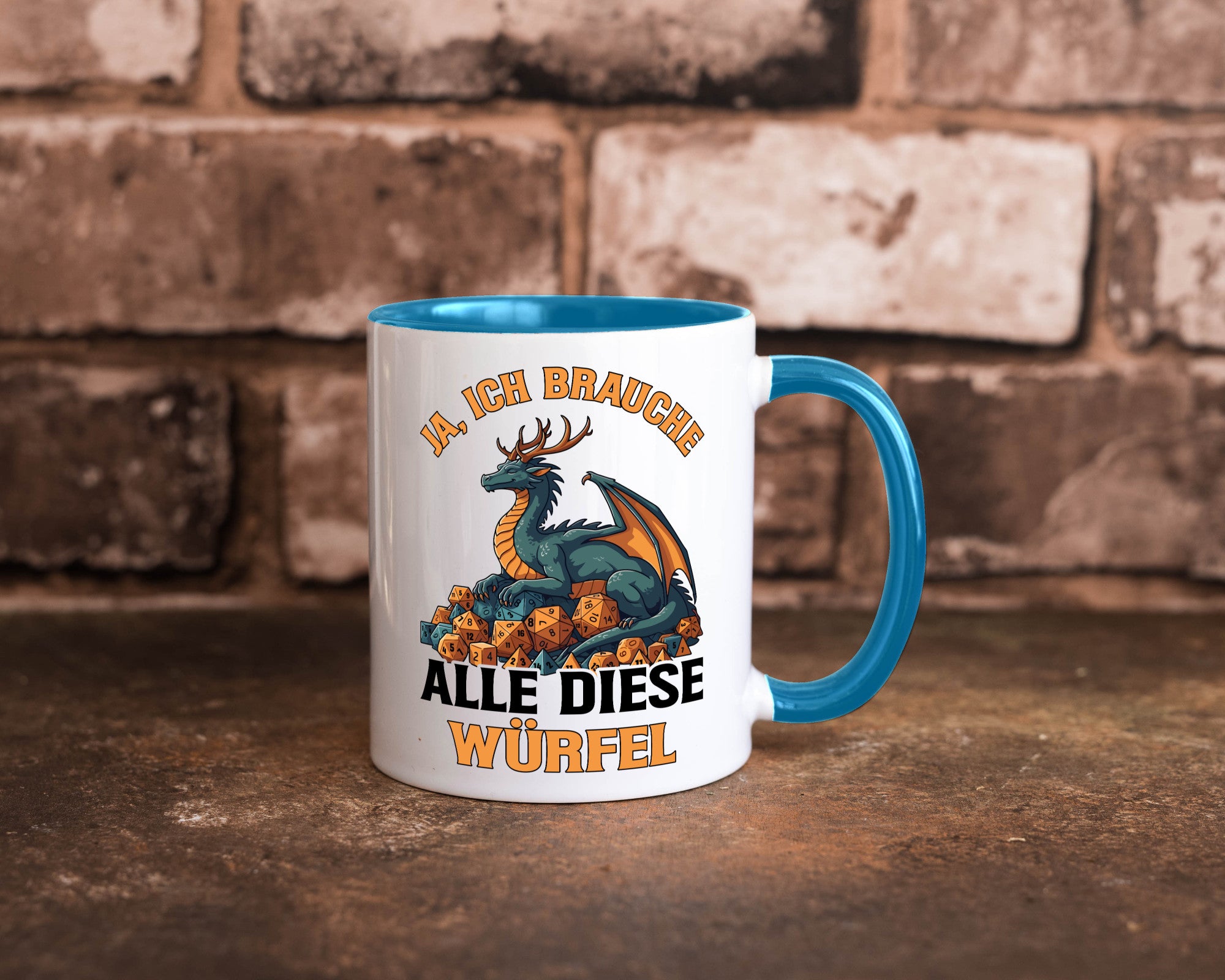 Ja ich brauche alle diese Würfel | Drache Rollenspiel v2 Geschenk Humor