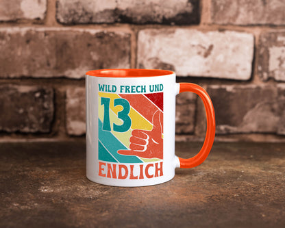 13. Geburtstag | 13 Jahre Wild und Frech Humor Geschenkidee Tasse