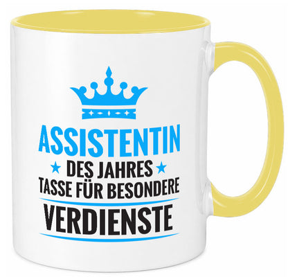Besonderer Verdienst: Assistentin | Assistenz Hilfskraft Humor Geschenkidee
