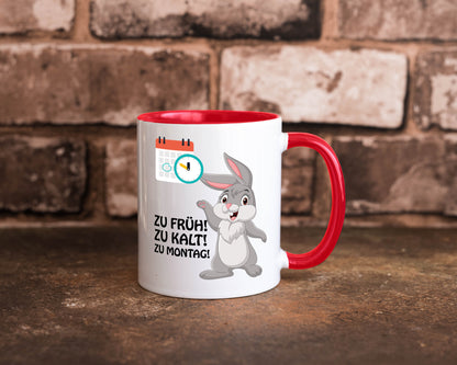Kalter Montag Geschenkidee Humor Tasse