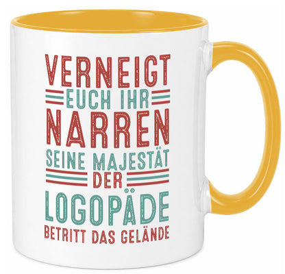 Verneigt euch: Logopäde | Sprachtherapie Geschenkidee Humor Tasse