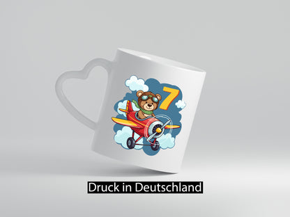 7. Geburtstag | 7 Jahre Kinder Pilot Flugzeug lustiger Spruch Geschenk