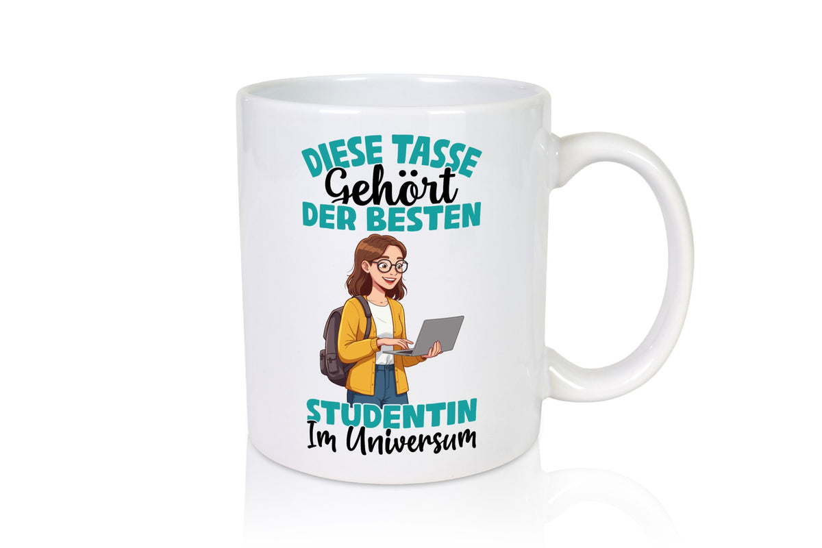 Im Universum: Studentin | Uni Studium Universität Geschenk Humor Geschenkidee Tasse