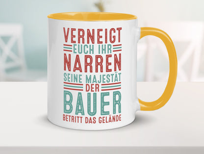 Verneigt euch: Bauer | Bauernhof Landwirtschaft v2 lustig Humor Geschenkidee