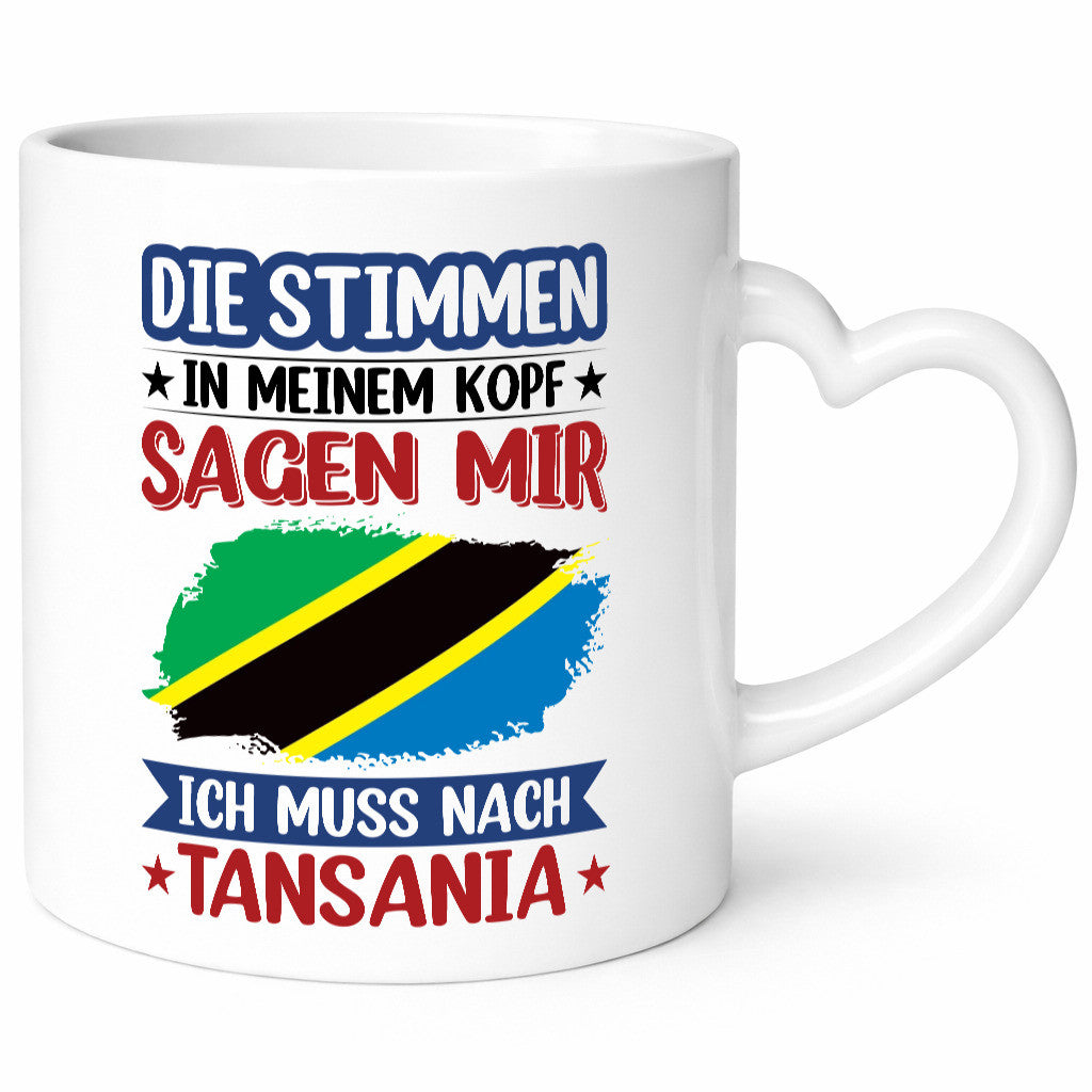 Tansania | Urlaub Stimmen in meinem Kopf Traumland v2 lustiger Spruch Geschenk